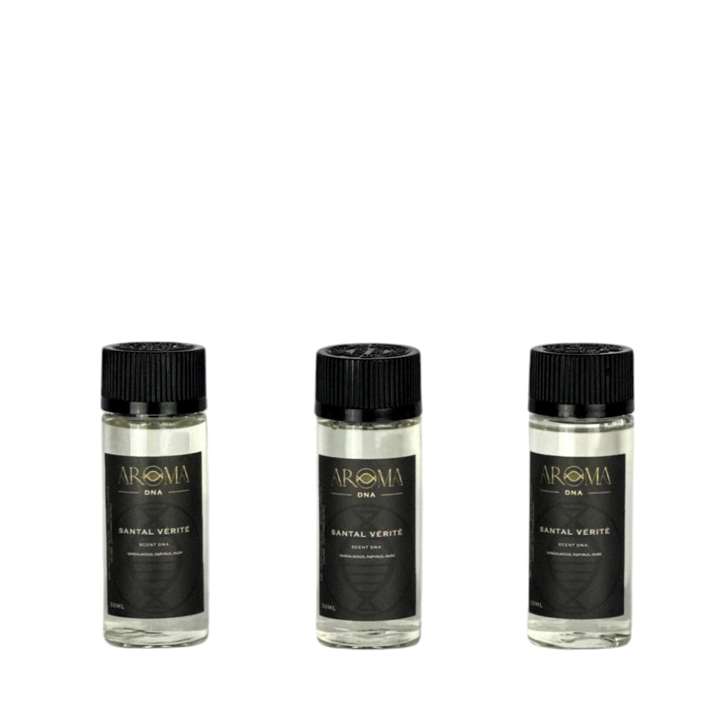 Santal Verite 50ml essential oil bottle for diffuser with sandalwood, papyrus, and musk scent